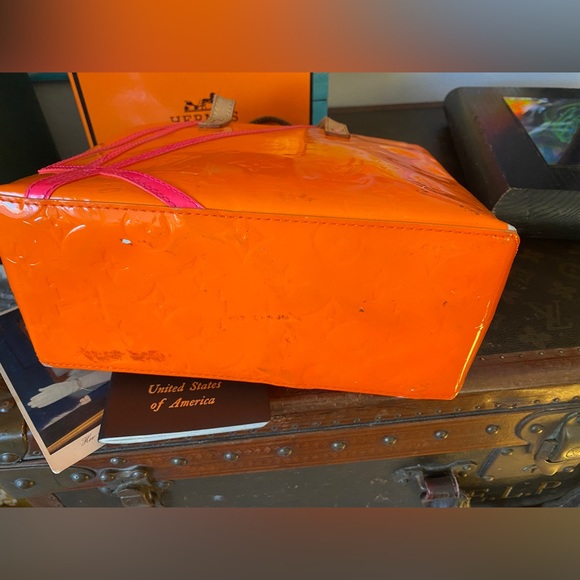 Ultra RARE LOUIS VUITTON Robert Wilson Neon Vernis Purse Tote Shoulder Bag 02 - Picture 9 of 13